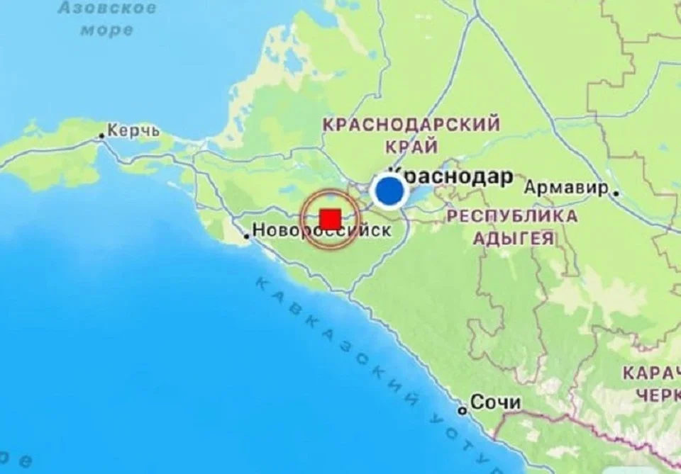 Новороссийцы почувствовали подземные толчки в 28 километрах от краснодара